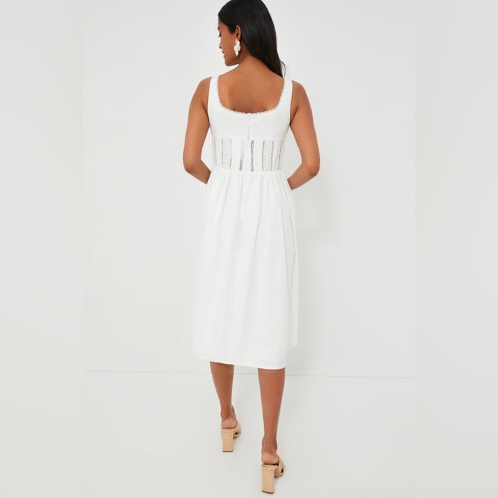 O.P.T One Pretty Time White Giada Midi Dress Size XS - Picture 3 of 12